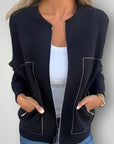 Elegante Damenjacke mit Reißverschluss für jeden Anlass - Aurivio Mode