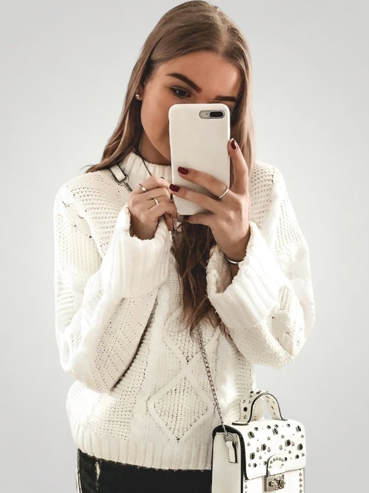 Eleganter Pullover mit Laternenärmeln und Komfort - Aurivio Mode