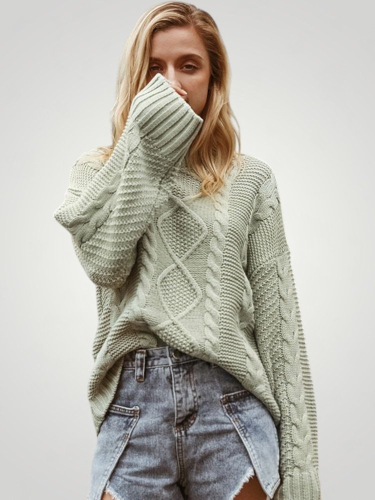 Eleganter Pullover mit Laternenärmeln und Komfort - Aurivio Mode
