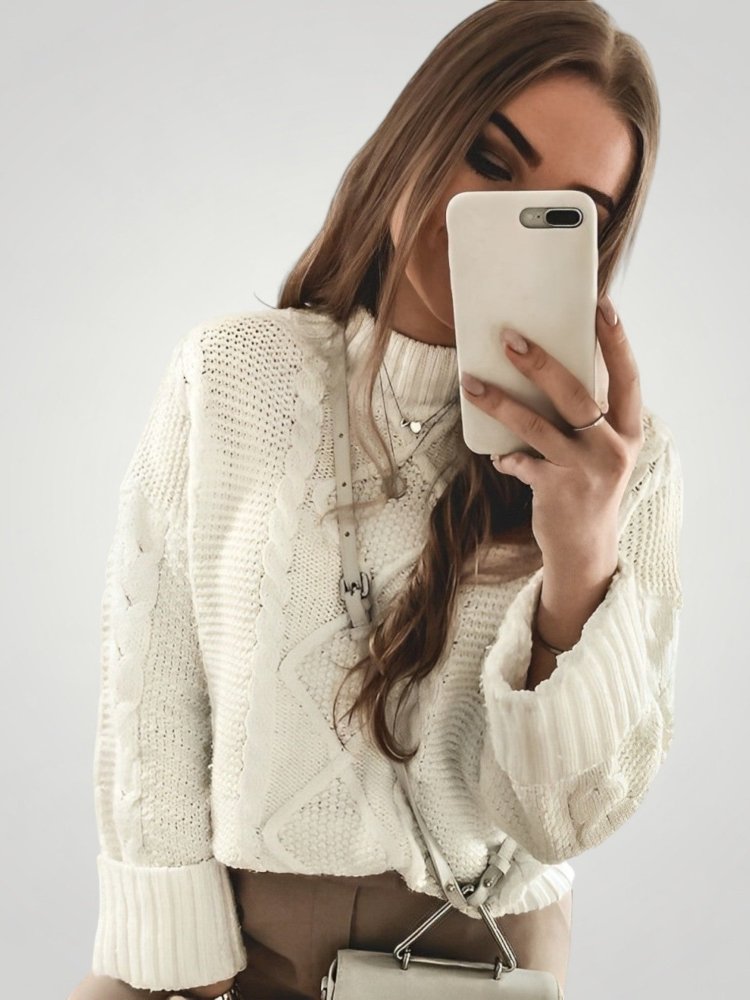 Eleganter Pullover mit Laternenärmeln und Komfort - Aurivio Mode