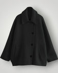 Eleganter Wollmantel für Damen mit schmeichelndem Schnitt - Aurivio Mode