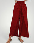 Ausgestellte Hosen mit Geometrischem Druck Stylish - Aurivio Mode