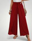 Ausgestellte Hosen mit Geometrischem Druck Stylish - Aurivio Mode