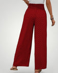 Ausgestellte Hosen mit Geometrischem Druck Stylish - Aurivio Mode