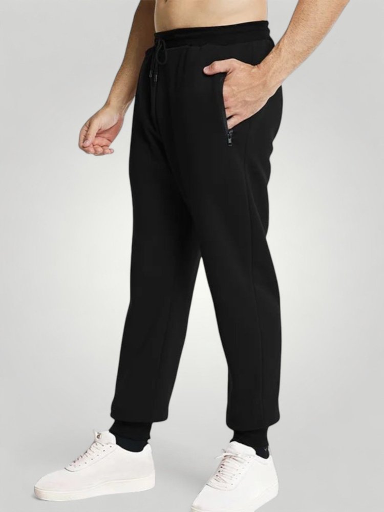 Bequeme Jogginghose mit Reißverschlusstaschen - Aurivio Mode