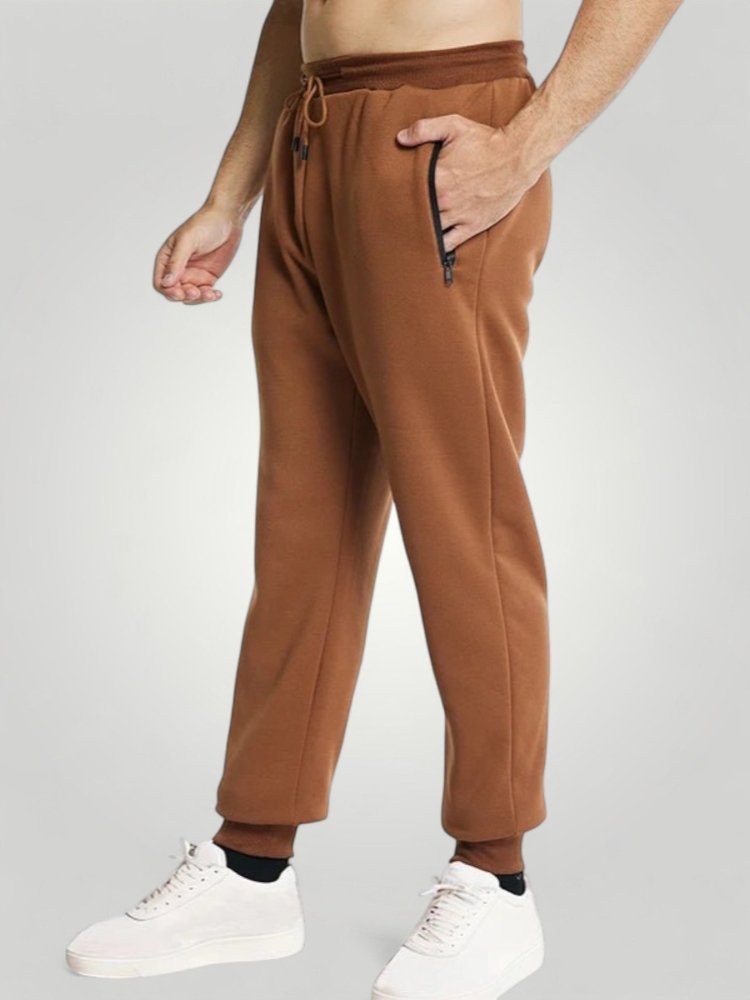 Bequeme Jogginghose mit Reißverschlusstaschen - Aurivio Mode