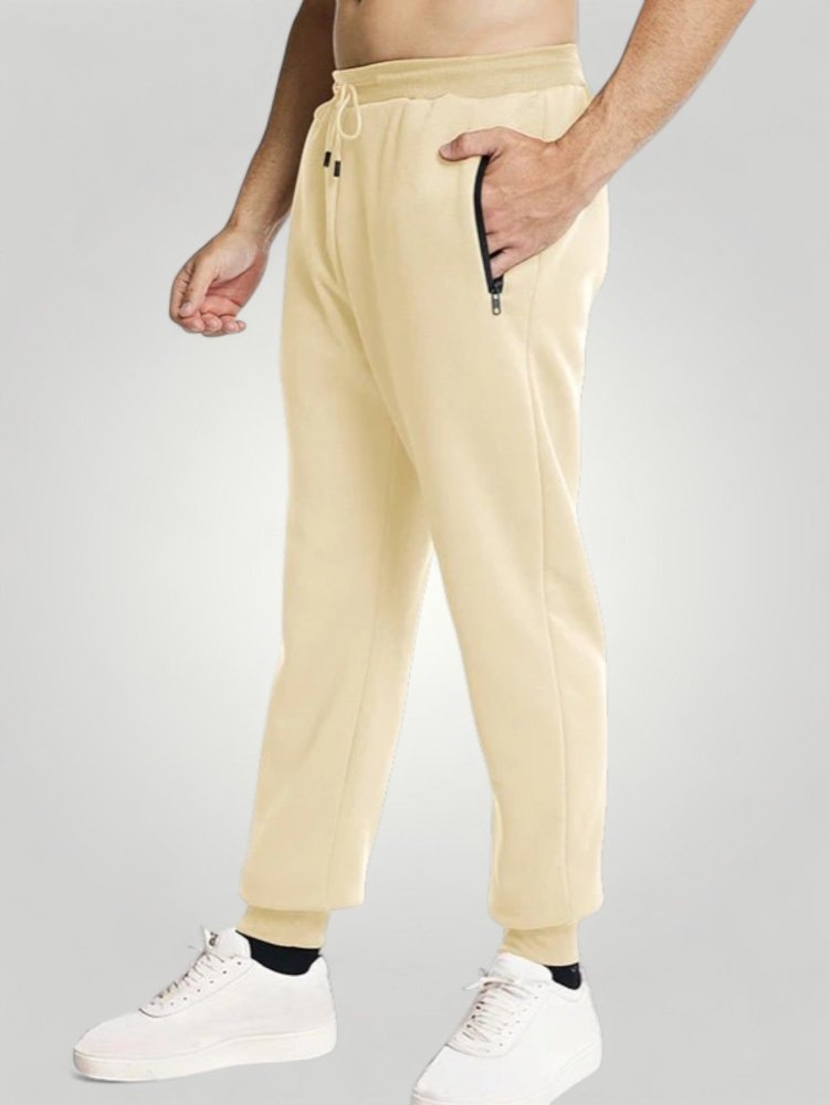 Bequeme Jogginghose mit Reißverschlusstaschen - Aurivio Mode
