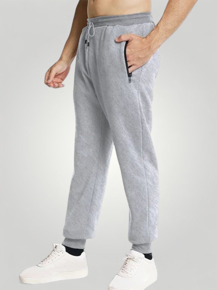 Bequeme Jogginghose mit Reißverschlusstaschen - Aurivio Mode