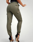 Cargo Jeans Damen Slim - Leg mit Funktionalen Taschen - Aurivio Mode