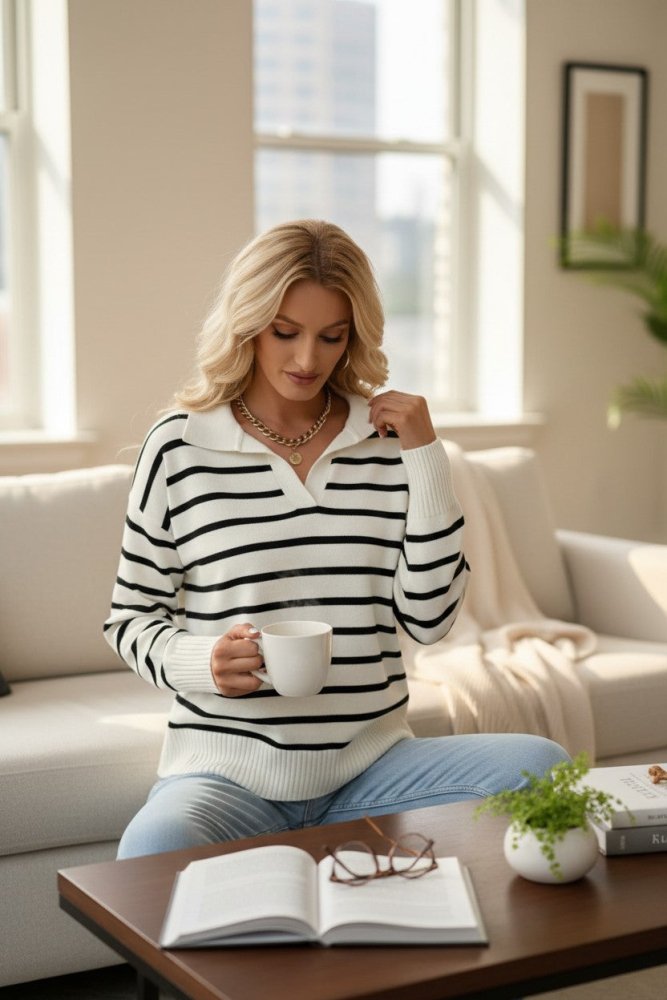 Damenpullover 'Elara' - Modern & Bequem - Aurivio Mode