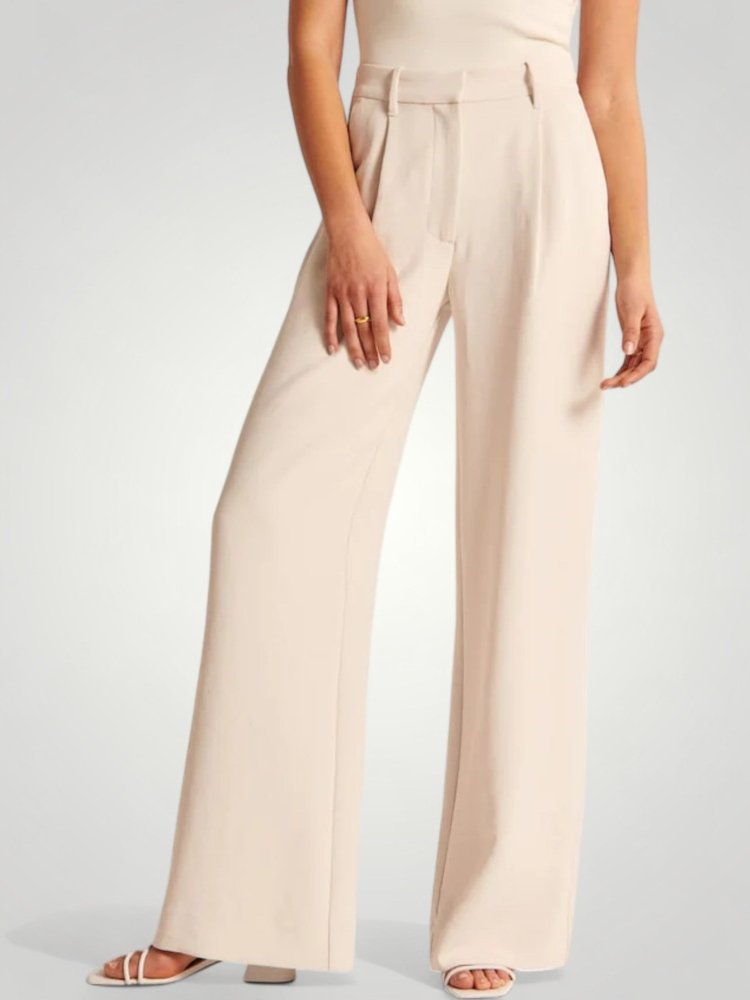 Elegante Ausgestellte Hose mit Hoher Taille - Aurivio Mode