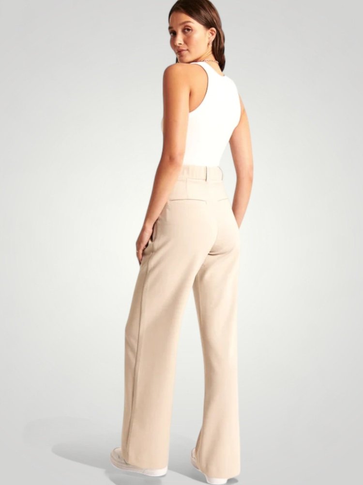 Elegante Ausgestellte Hose mit Hoher Taille - Aurivio Mode
