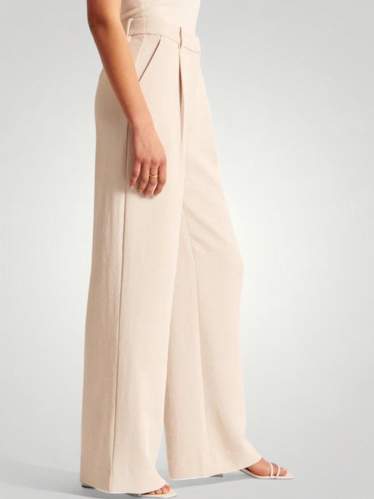 Elegante Ausgestellte Hose mit Hoher Taille - Aurivio Mode