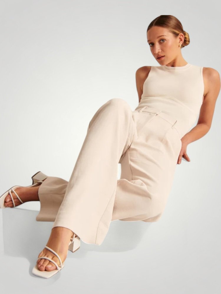 Elegante Ausgestellte Hose mit Hoher Taille - Aurivio Mode