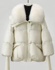 Elegante Damenjacke mit Pelzkragen für Winter - Aurivio Mode