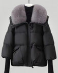 Elegante Damenjacke mit Pelzkragen für Winter - Aurivio Mode