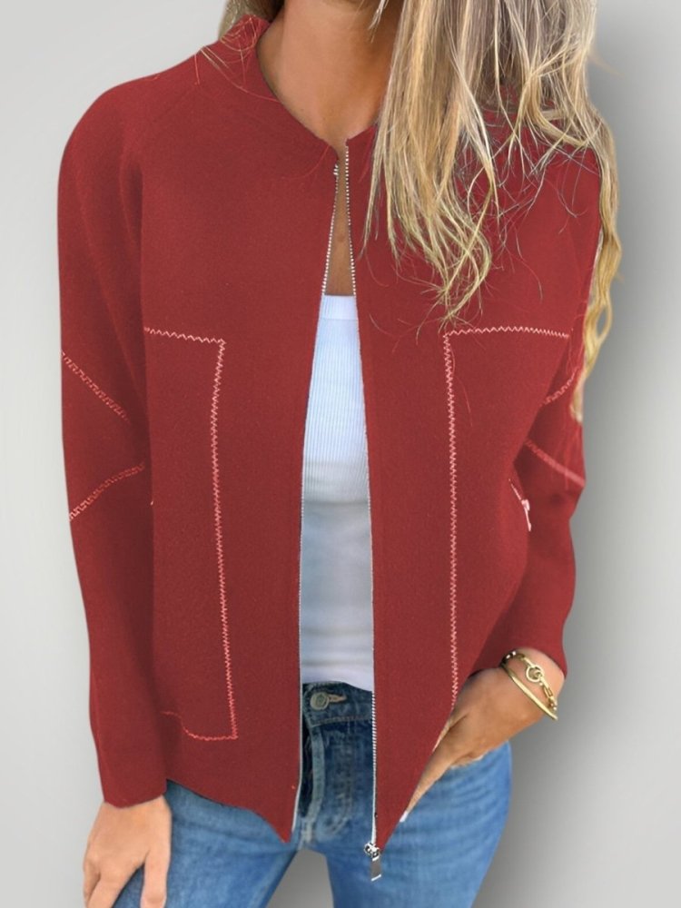 Elegante Damenjacke mit Reißverschluss für jeden Anlass - Aurivio Mode