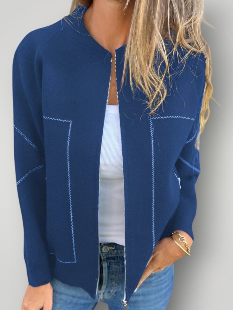 Elegante Damenjacke mit Reißverschluss für jeden Anlass - Aurivio Mode