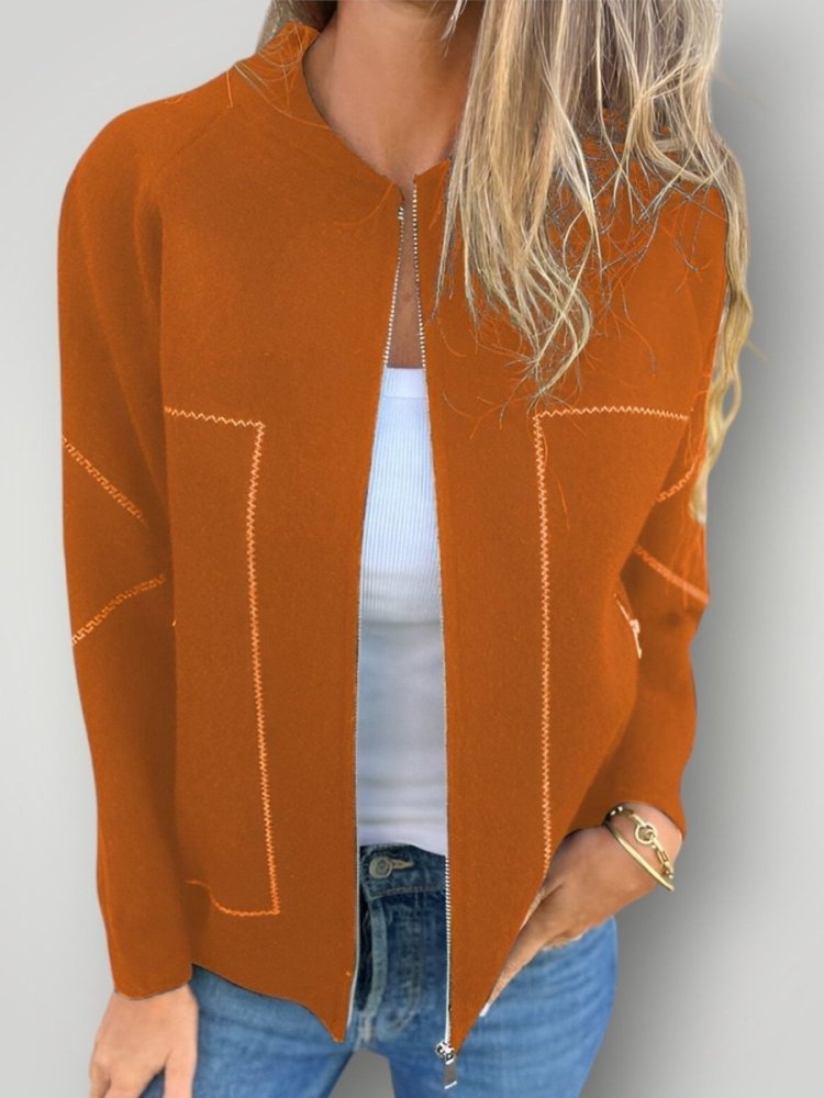 Elegante Damenjacke mit Reißverschluss für jeden Anlass - Aurivio Mode