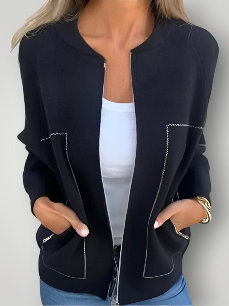 Elegante Damenjacke mit Reißverschluss für jeden Anlass - Aurivio Mode