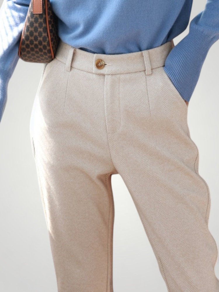 Elegante Wollhose für Stilbewusste Frauen - Aurivio Mode