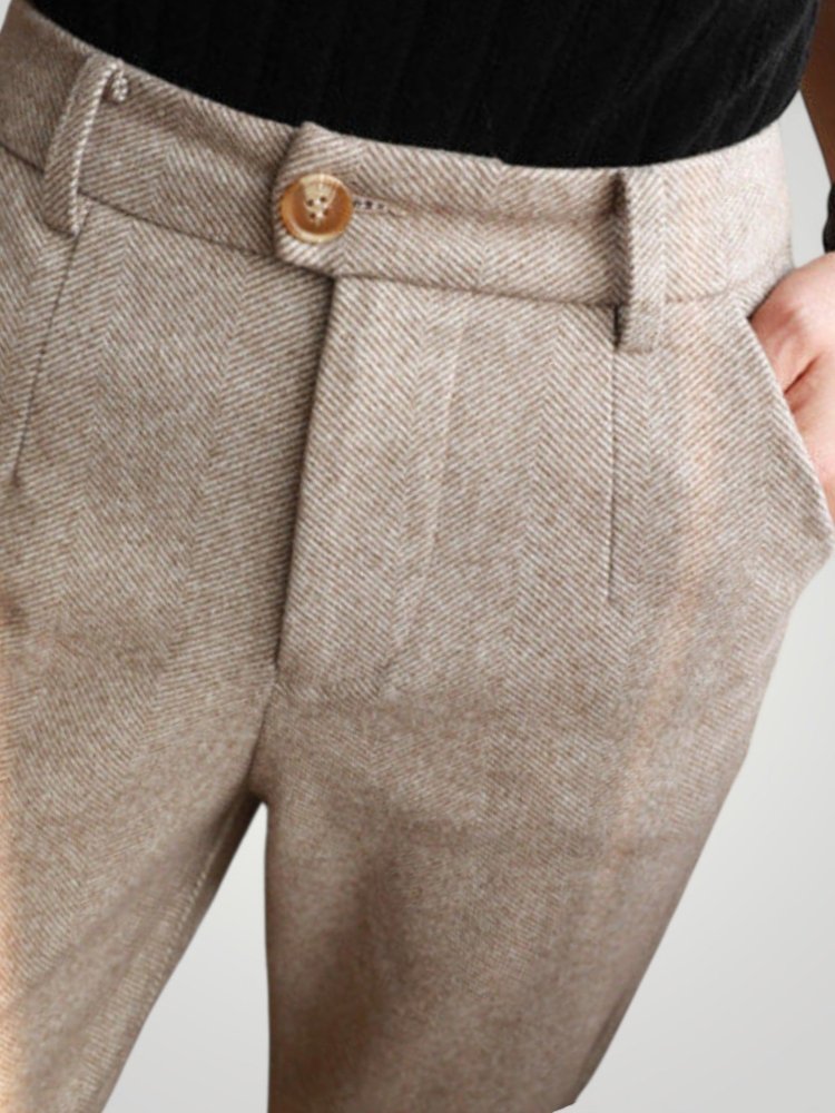 Elegante Wollhose für Stilbewusste Frauen - Aurivio Mode