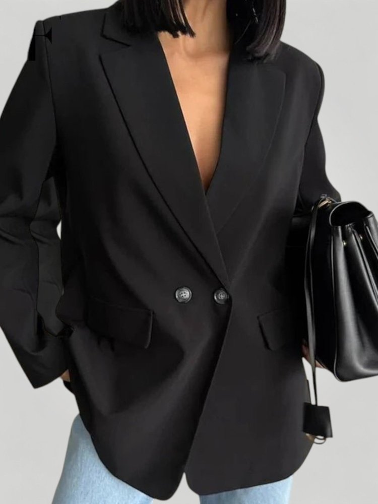 Eleganter Damenblazer im Doppelreiher - Stil - Aurivio Mode