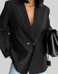 Eleganter Damenblazer im Doppelreiher - Stil - Aurivio Mode