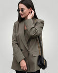 Eleganter Damenblazer im Doppelreiher - Stil - Aurivio Mode