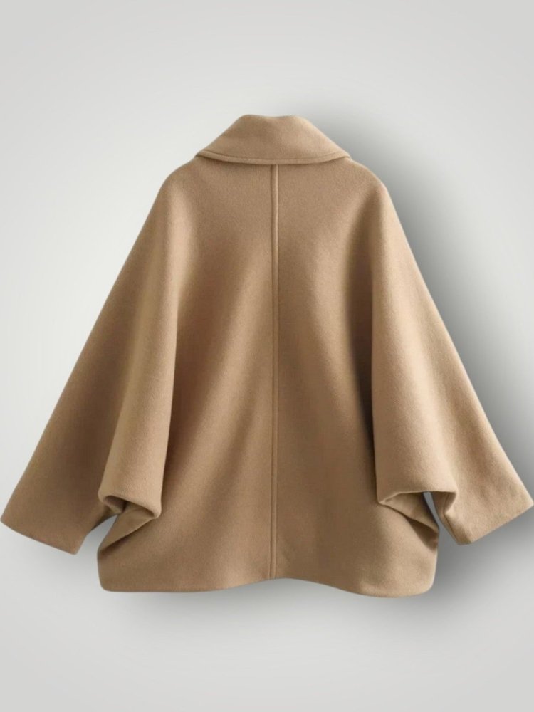 Eleganter Wollmantel für Damen mit schmeichelndem Schnitt - Aurivio Mode