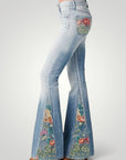 Flared Jeans Damen im Vintage - Chic für Komfort - Aurivio Mode