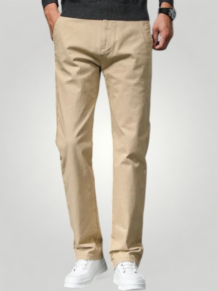 Herren Chino Hose mit Bequemen Schnitt - Aurivio Mode