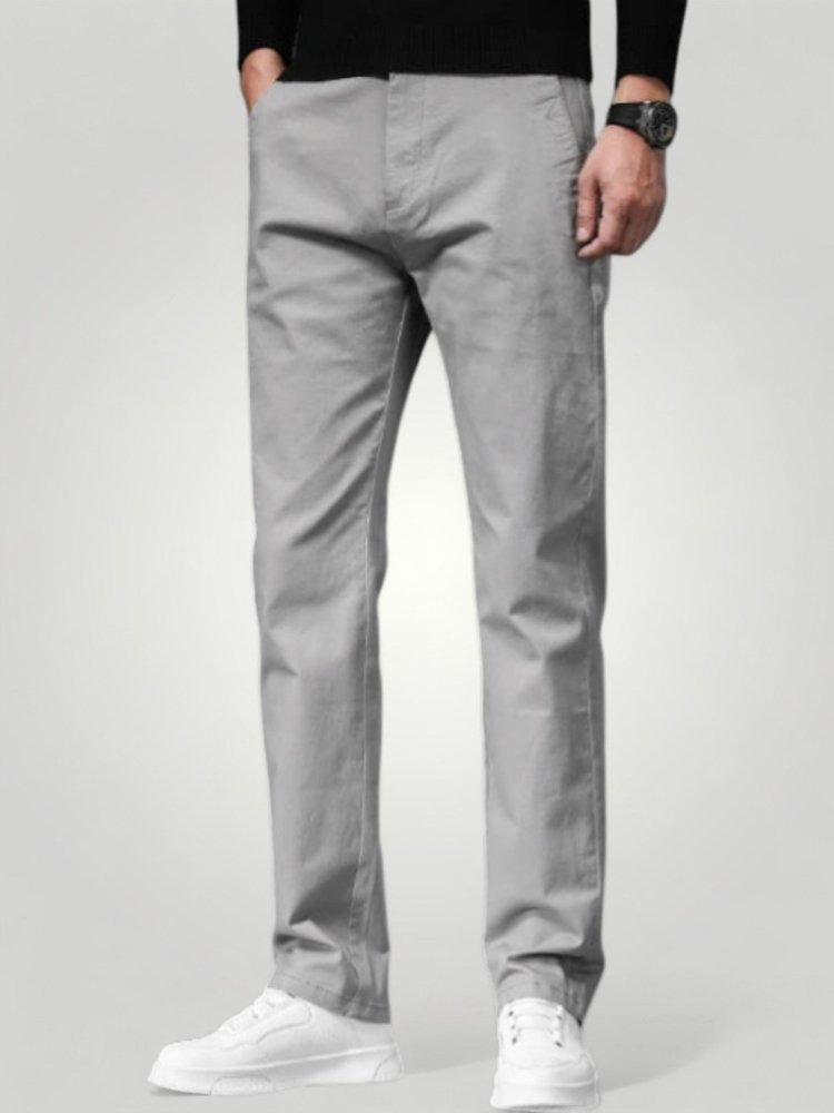 Herren Chino Hose mit Bequemen Schnitt - Aurivio Mode