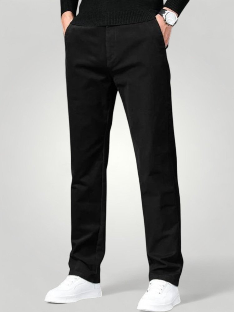Herren Chino Hose mit Bequemen Schnitt - Aurivio Mode