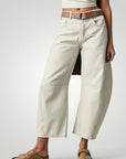 Hochtaillierte Elefantenbein - Jeans Damen mit Stil - Aurivio Mode