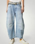 Hochtaillierte Elefantenbein - Jeans Damen mit Stil - Aurivio Mode