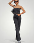 Hochtaillierte Glamour - Jeans mit Schmeichelhaftem Schnitt - Aurivio Mode