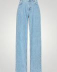 Hochtaillierte Glamour - Jeans mit Schmeichelhaftem Schnitt - Aurivio Mode