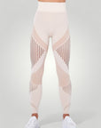 Hochtaillierte Sport Leggings Damen mit Anti - Cellulite - Effekt - Aurivio Mode