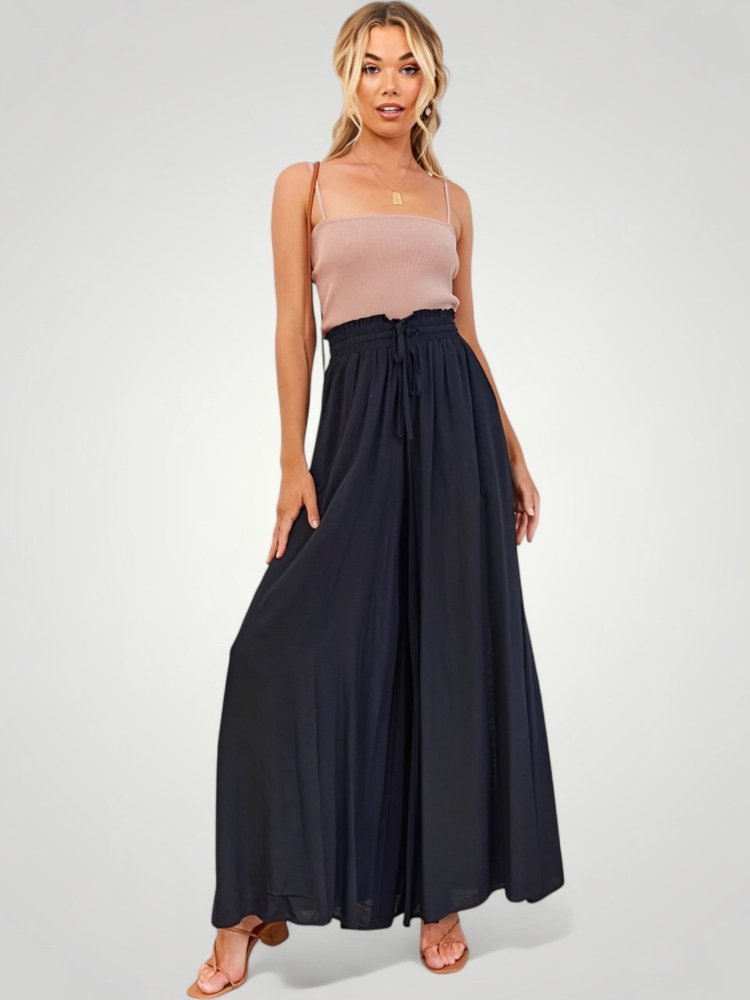 Hohe Taille Fluidhose Damen mit Schmeichelhaftem Schnitt - Aurivio Mode