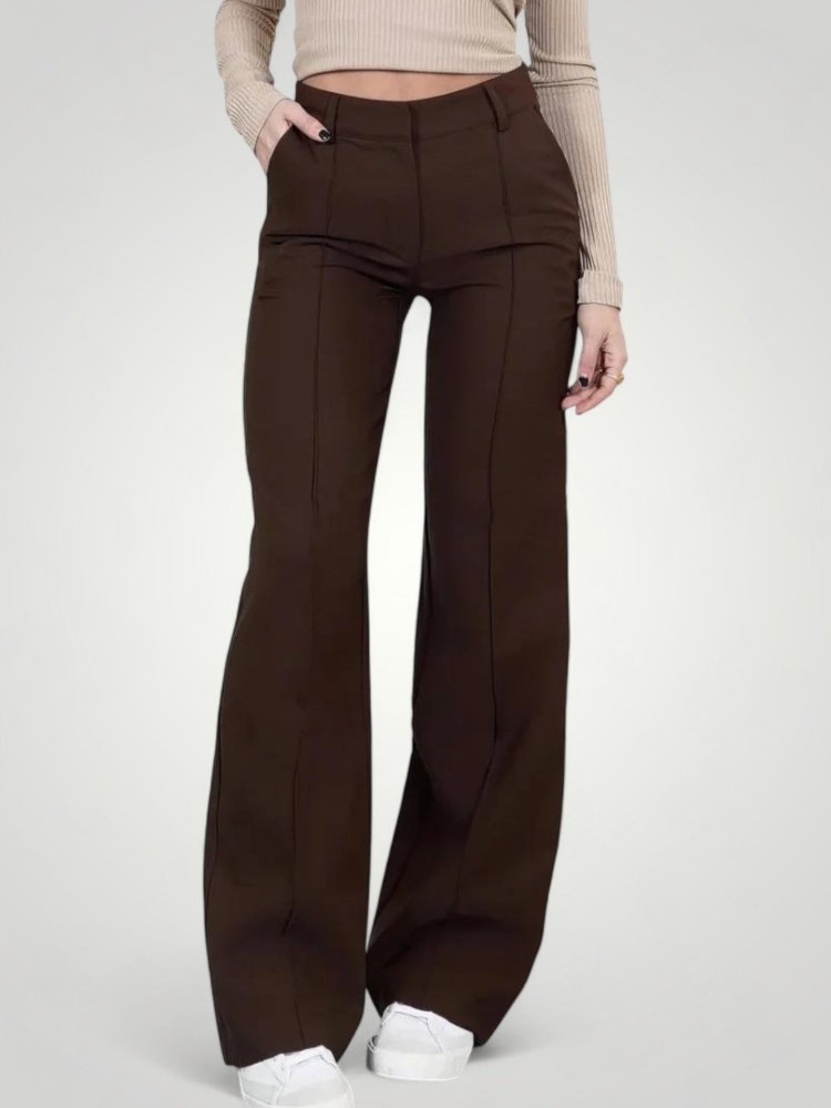 Hohe Taillenhose mit Eleganter Silhouette - Aurivio Mode