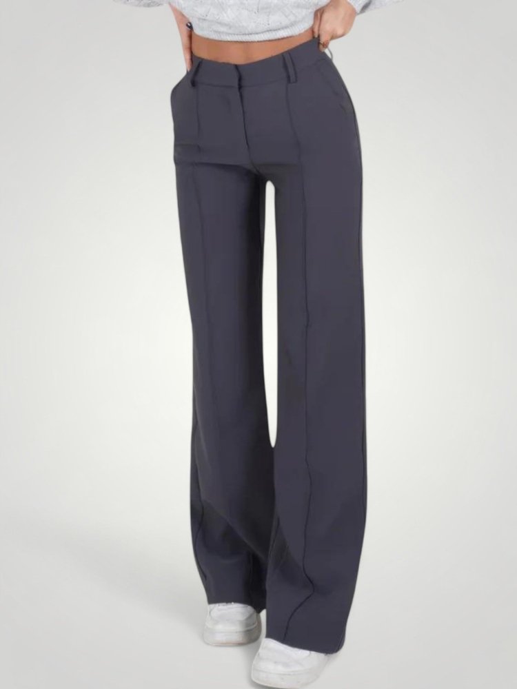 Hohe Taillenhose mit Eleganter Silhouette - Aurivio Mode