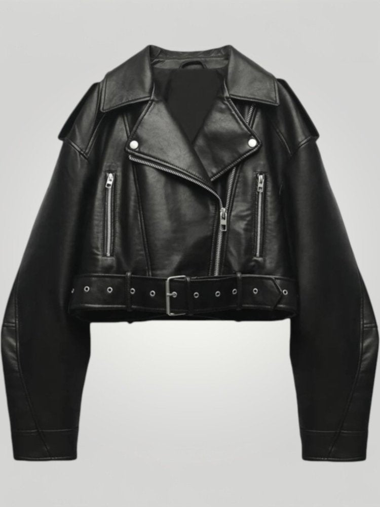 Kurze Damenjacke mit Elegantem Revers - Aurivio Mode
