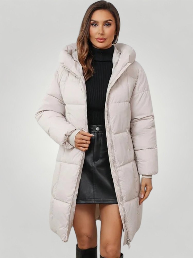 Lange Damenjacke mit Modischer Silhouette - Aurivio Mode