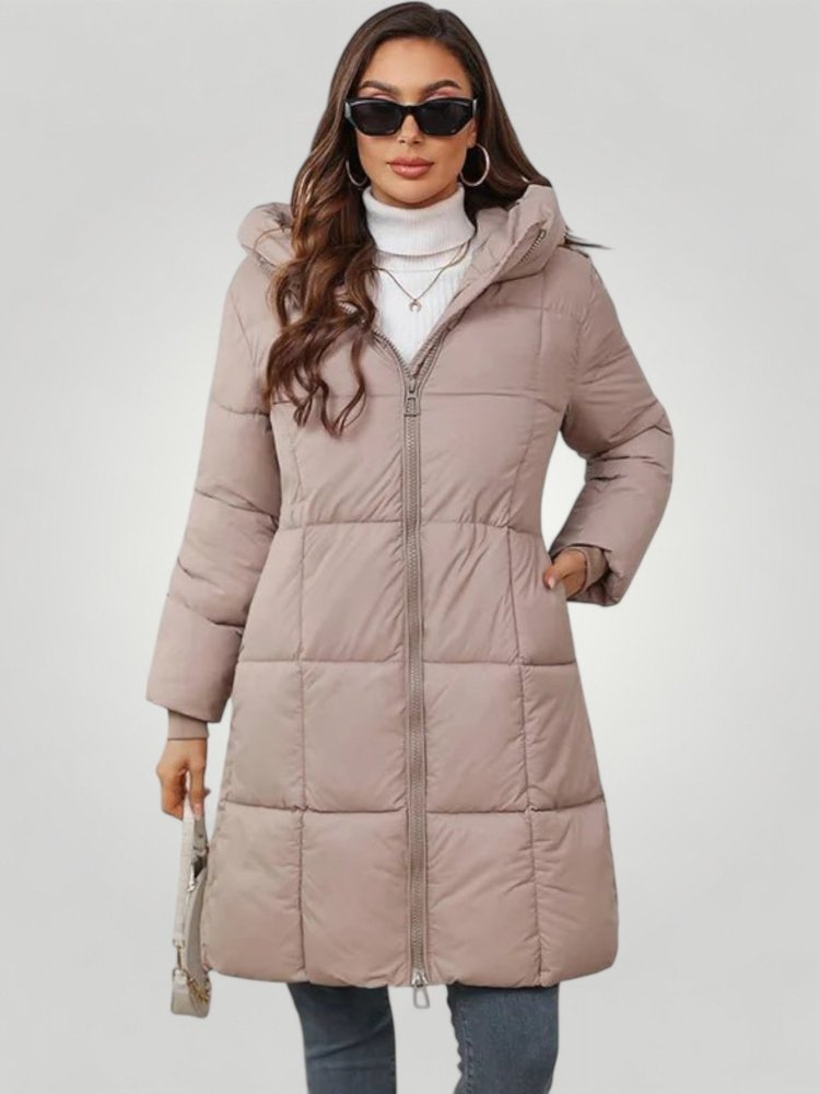 Lange Damenjacke mit Modischer Silhouette - Aurivio Mode