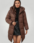 Lange Damenjacke mit Modischer Silhouette - Aurivio Mode