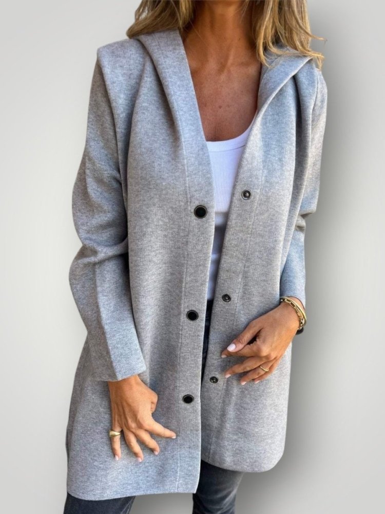 Lässige Kapuzenjacke für Damen mit Bequemer Passform - Aurivio Mode