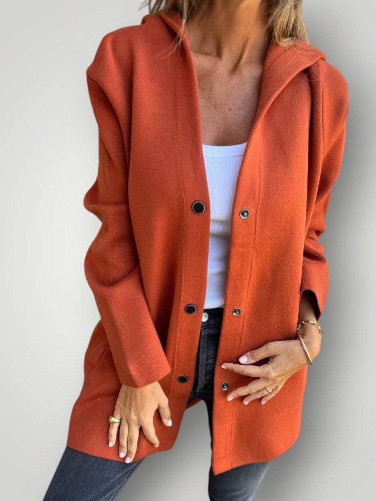 Lässige Kapuzenjacke für Damen mit Bequemer Passform - Aurivio Mode