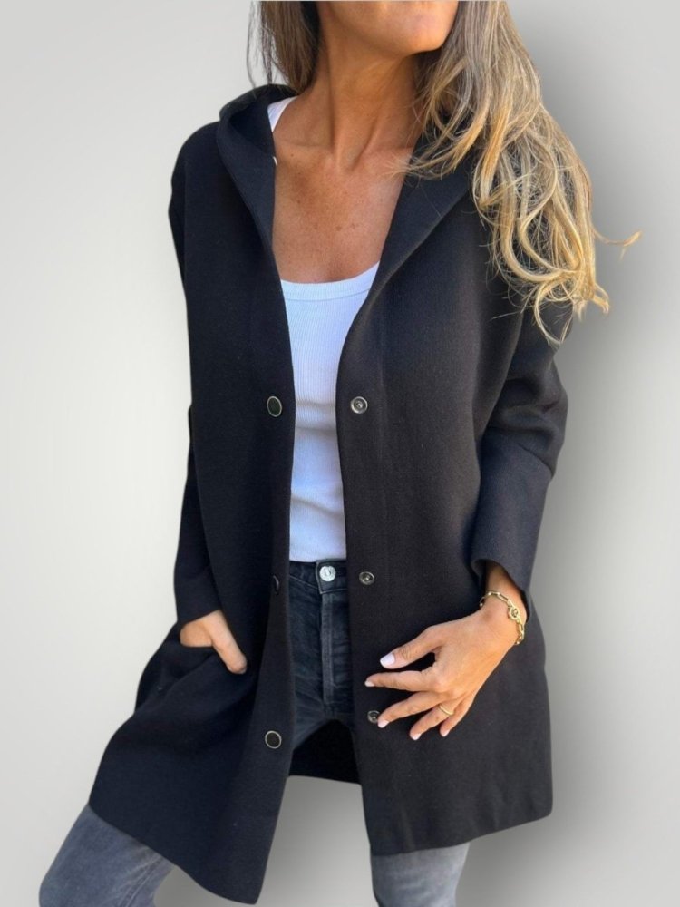 Lässige Kapuzenjacke für Damen mit Bequemer Passform - Aurivio Mode