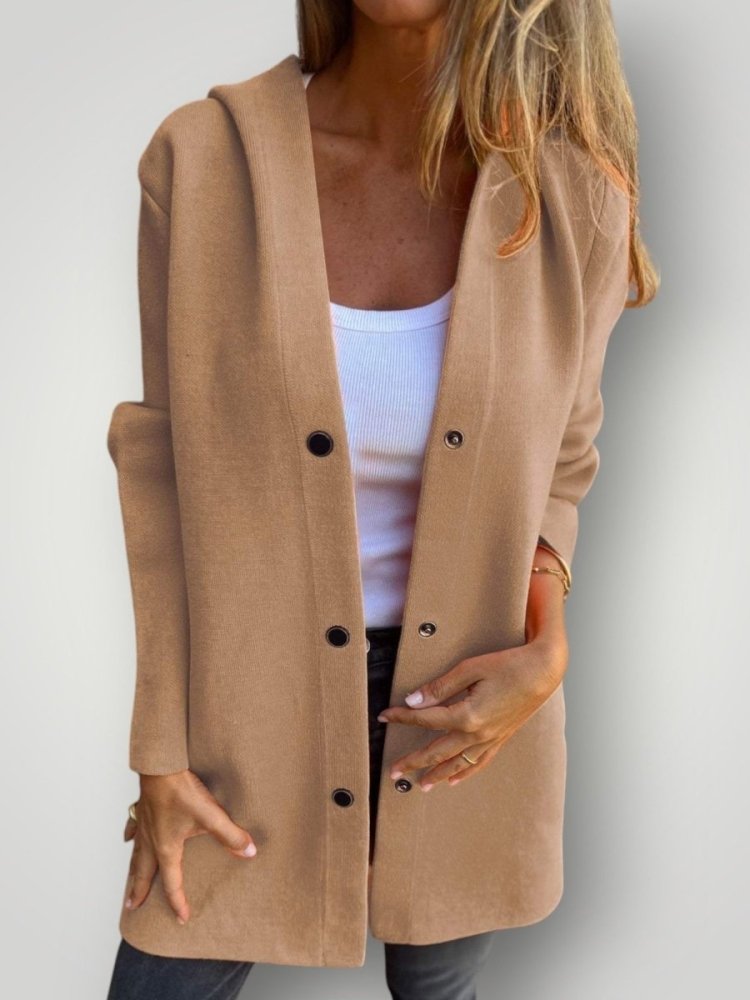 Lässige Kapuzenjacke für Damen mit Bequemer Passform - Aurivio Mode